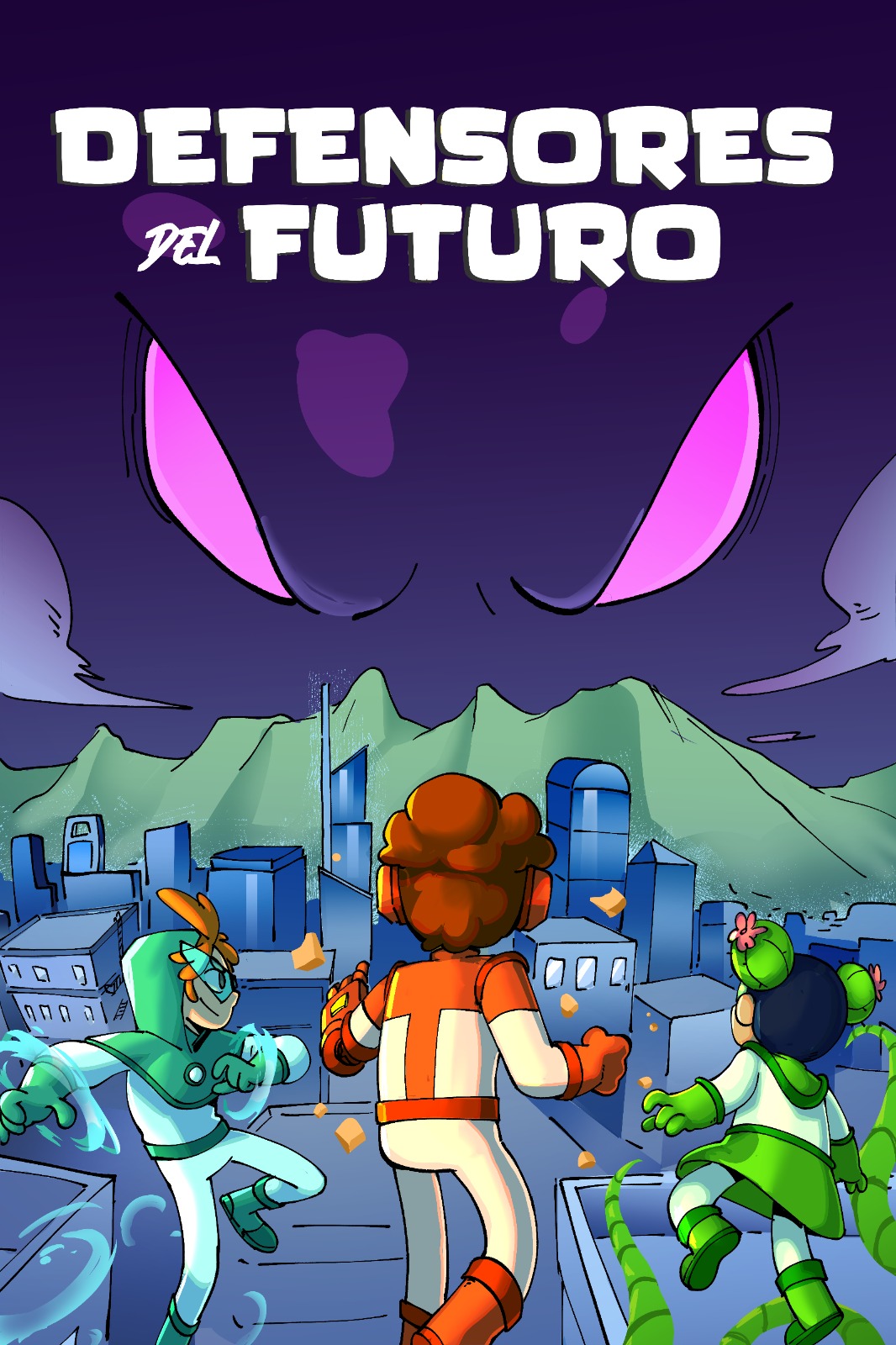 Poster Defensores Del Futuro Cortometraje 2D